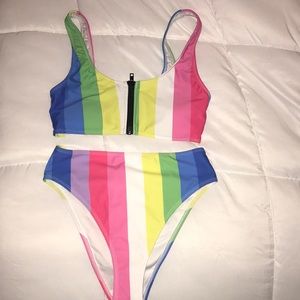 Striped bikini